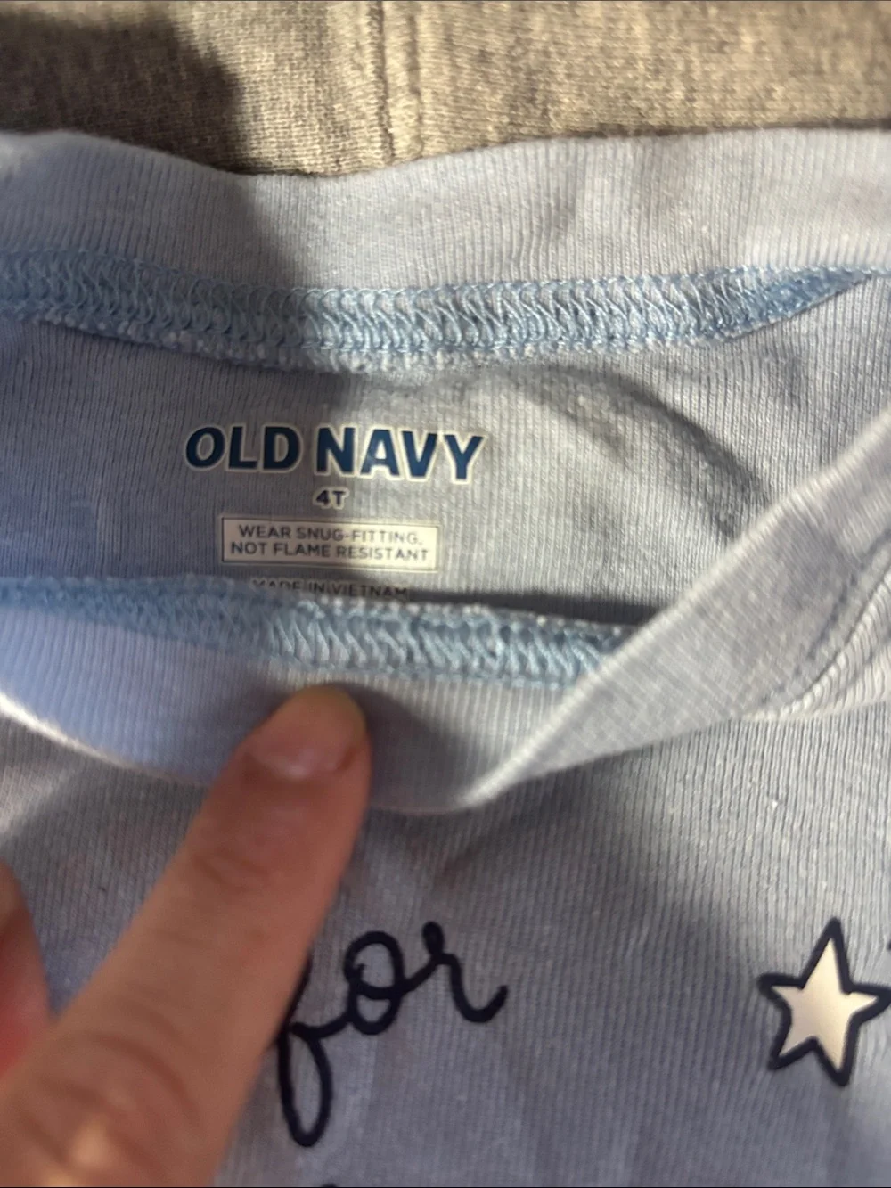 Old Navy Light Blue Whale & Narwhal Kids Pajama Set